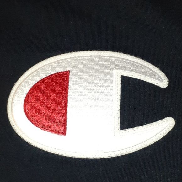 Champion Heritage Big‎ C Patch Black T-Shirt Large - Picture 3 of 5